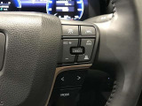 ステアリングスイッチ付き。前方から目を離すことなく操作することが可能です。