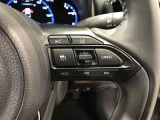 【ステアリングスイッチ】運転中に視線を前に向けたまま画面の操作できます。