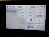 【Bluetooth機能付き】・・・ハンズフリー機能とスマートフォンにインストール済の音楽を聴くことができます。