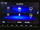 フルセグテレビ搭載。DVD・CD再生、ブルートゥースオーディオ、ハンズフリー通話にも対応しています。