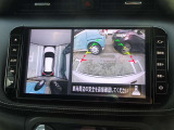 【アラウンドビューモニター】空から見下ろしているような視点で周囲を確認できます。スムースな駐車をサポートします♪