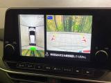 【アラウンドビューモニター】専用のカメラにより、上から見下ろしたような視点で360度クルマの周囲を確認することができます☆死角部分も確認しやすく、狭い場所での切り返しや駐車もスムーズに行えます。