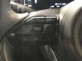 ステアリングスイッチ付き。前方から目を離すことなく操作することが可能です。