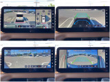曲がり角の先まで見えるフロントワイドビュー/3Dでぐるっと見える3Dビュー/クルマの下で見えるインビジブルフードビュー。見えにくいところまでよく「見える」から安心です♪