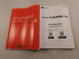 取扱説明書と整備手帳付き。