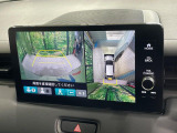 【マルチビューカメラシステム】専用のカメラにより、上から見下ろしたような視点で360度クルマの周囲を確認することができます☆死角部分も確認しやすく、狭い場所での切り返しや駐車もスムーズに行えます。