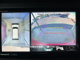 ◆アラウンドビューモニター◆前後左右のカメラの映像をモニターに表示。真上から見ているような視点で周囲を確認できます。アラウンドビューモニター+バックモニターで駐車が苦手な方にもオススメ!