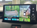 【マルチビューカメラシステム】専用のカメラにより、上から見下ろしたような視点で360度クルマの周囲を確認することができます☆死角部分も確認しやすく、狭い場所での切り返しや駐車もスムーズに行えます。