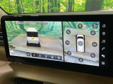 【アラウンドビューモニター】専用のカメラにより、上から見下ろしたような視点で360度クルマの周囲を確認することができます☆死角部分も確認しやすく、狭い場所での切り返しや駐車もスムーズに行えます。