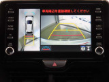 車両を上から見たような映像を映し出すパノラミックビューモニター付きです。