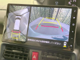 【パノラマモニター】専用のカメラにより、上から見下ろしたような視点で360度クルマの周囲を確認することができます☆死角部分も確認しやすく、狭い場所での切り返しや駐車もスムーズに行えます。