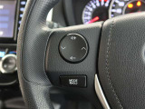 ステアリングスイッチ付き。前方から目を離すことなく操作することが可能です。