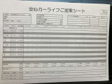 【安心カーライフサポートシート】京滋マツダでは、ご安心いただけるよう、新車をご購入いただいてからの整備歴を明確にしています。