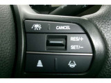 ステアリングスイッチ付き。前方から目を離すことなく、主に運転支援系の操作ができます。