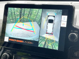 【パノラミックビューモニター】専用のカメラにより、上から見下ろしたような視点で360度クルマの周囲を確認することができます☆死角部分も確認しやすく、狭い場所での切り返しや駐車もスムーズに行えます。