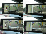 【アラウンドビューモニター】上から見下ろすような視点でスムース駐車をサポートしてくれるアラウンドビューモニター(^v^)
