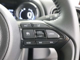 ステアリングスイッチ付き。前方から目を離すことなく操作することが可能です。