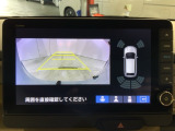 リアカメラ付で、後方をナビ画面で確認。車庫入れも安心です。もちろん、バックギアと連動しています。