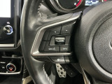ステアリングにオーディオ操作スイッチが付いています。オーディオ画面に直接タッチしなくても操作が出来ますので、運転に集中できます。