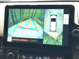 【パノラミックビューモニター】専用のカメラにより、上から見下ろしたような視点で360度クルマの周囲を確認することができます☆死角部分も確認しやすく、狭い場所での切り返しや駐車もスムーズに行えます。