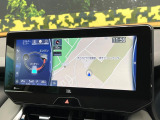 【12.3インチワイドナビ】高級感とインパクトのある大型ワイドナビを装備。各種オーディオ操作はもちろん、横長ワイド画面でのマップ2分割表示など、利便性も高いナビです♪