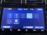 フルセグテレビ、DVD、CD、ブルートゥースオーディオなどが楽しめます。