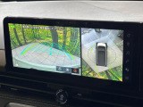 【アラウンドビューモニター】専用のカメラにより、上から見下ろしたような視点で360度クルマの周囲を確認することができます☆死角部分も確認しやすく、狭い場所での切り返しや駐車もスムーズに行えます。