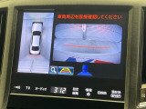 【パノラミックビューモニター】専用のカメラにより、上から見下ろしたような視点で360度クルマの周囲を確認することができます☆死角部分も確認しやすく、狭い場所での切り返しや駐車もスムーズに行えます。