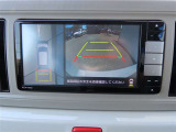 (全周囲モニター)車を上から見たような映像で死角もバッチリ確認できます。