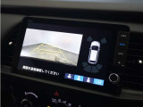 ◆リアワイドカメラシステム◆3種類の表示で後方確認をサポート♪セレクトレバーを「R」の位置に入れるとカメラ画像に切り替え。ノーマルビューでは従来のリアカメラと同様の標準的なビューで表示します!