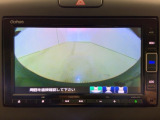 リアカメラ付で、後方をナビ画面で確認。車庫入れも安心です。もちろん、バックギアと連動しています。