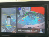 アラウンドビューモニター装備。前後左右4つのカメラから解析した、まるで上から車を見たような画像が映し出され、車の死角や駐車場の線も確認ができるようになります。日産の先進装備の1つです。