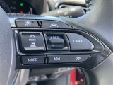 ステアリングスイッチ付き。前方から目を離すことなく操作することが可能です。