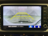 リアカメラ付で、後方をナビ画面で確認。車庫入れも安心です。もちろん、バックギアと連動しています。