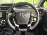インテリアに合わせたデザインのステアリングは、運転される方のことも考え、運転しやすい形状、大きさです。是非一度、実際に触ってお確かめください。
