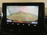 バックギアに入れると、このように後方が映し出されます!最終確認はご自身の目と耳で必ず行ってください!安全第一で!