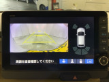 リアカメラ付で、後方をナビ画面で確認。車庫入れも安心です。もちろん、バックギアと連動しています。