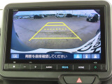 リアワイドカメラシステム!従来の視野に加えて、後方側方を約180&deg;まで見えるワイドビューと、後方を真上から見たような視野で駐車時などに便利なトップダウンビューの3つの視野があります!