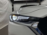 LEDヘッドライトです。デザイン性がよくとても明るいので、夜間の走行や悪天候でも安心です。しかも長寿命!