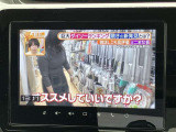 ドライブの休憩時に地デジやDVDの視聴が可能です