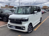 元試乗車のカスタムをお探しの方にお勧め♪プラチナホワイトのN-BOXカスタム入庫しました!