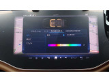 ドア、ダッシュボード、センターコンソールなどの柔らかなLEDの間接光が、室内空間を上質に彩り、ラグジュアリーな雰囲気を醸成します。照明色は64色から選べ、明るさも調整可能。