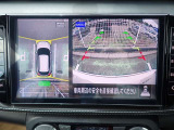 まるでお車を真上から見下ろしたかのような映像をナビに映し出してくれますので狭い駐車場でも周囲を確認する事が出来ますので非常に安心です♪