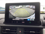 後退時に車両の後ろ側をモニター画面に表示します。車庫入れが苦手な人もこれで安心♪