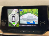 【アラウンドビューモニター】専用のカメラにより、上から見下ろしたような視点で360度クルマの周囲を確認することができます☆死角部分も確認しやすく、狭い場所での切り返しや駐車もスムーズに行えます。