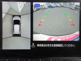 車の真上から見下ろしたような360度視界の良い『アラウンドビューモニター』です♪♪ 苦手な狭い駐車場、暗い所でも確認ができてとっても安心です♪♪