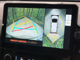 【パノラミックビューモニター】専用のカメラにより、上から見下ろしたような視点で360度クルマの周囲を確認することができます☆死角部分も確認しやすく、狭い場所での切り返しや駐車もスムーズに行えます。