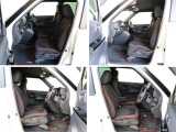 ラックススウェード&times;ジャージフロントシートを採用しています。シートヒーターも運転席、助手席に装備されています。シートはゆったりしていて、お体をしっかりと支え長時間運転でも疲れにくい設計にしています。