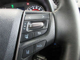 ステアリングスイッチは前方から目を離すことなく操作することが可能。わき見運転の防止に。