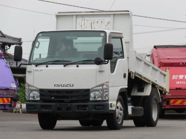 エルフ  3.0 3t 全低床 強化ダンプ 内寸-長305x幅159x高37